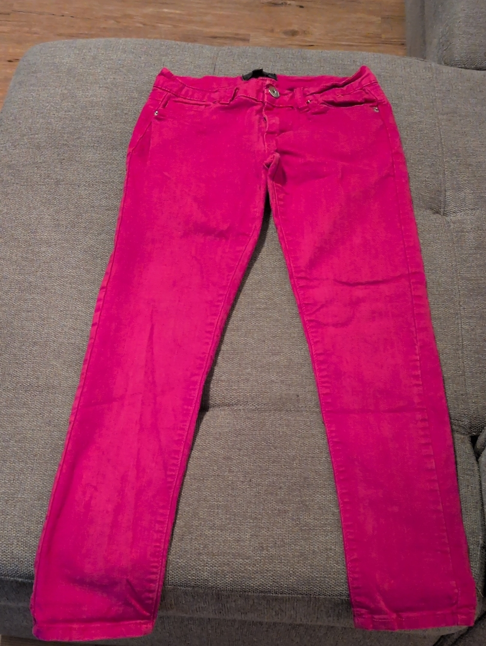 Zenana Outfitters Vibrant Pink Straight Leg Jeans